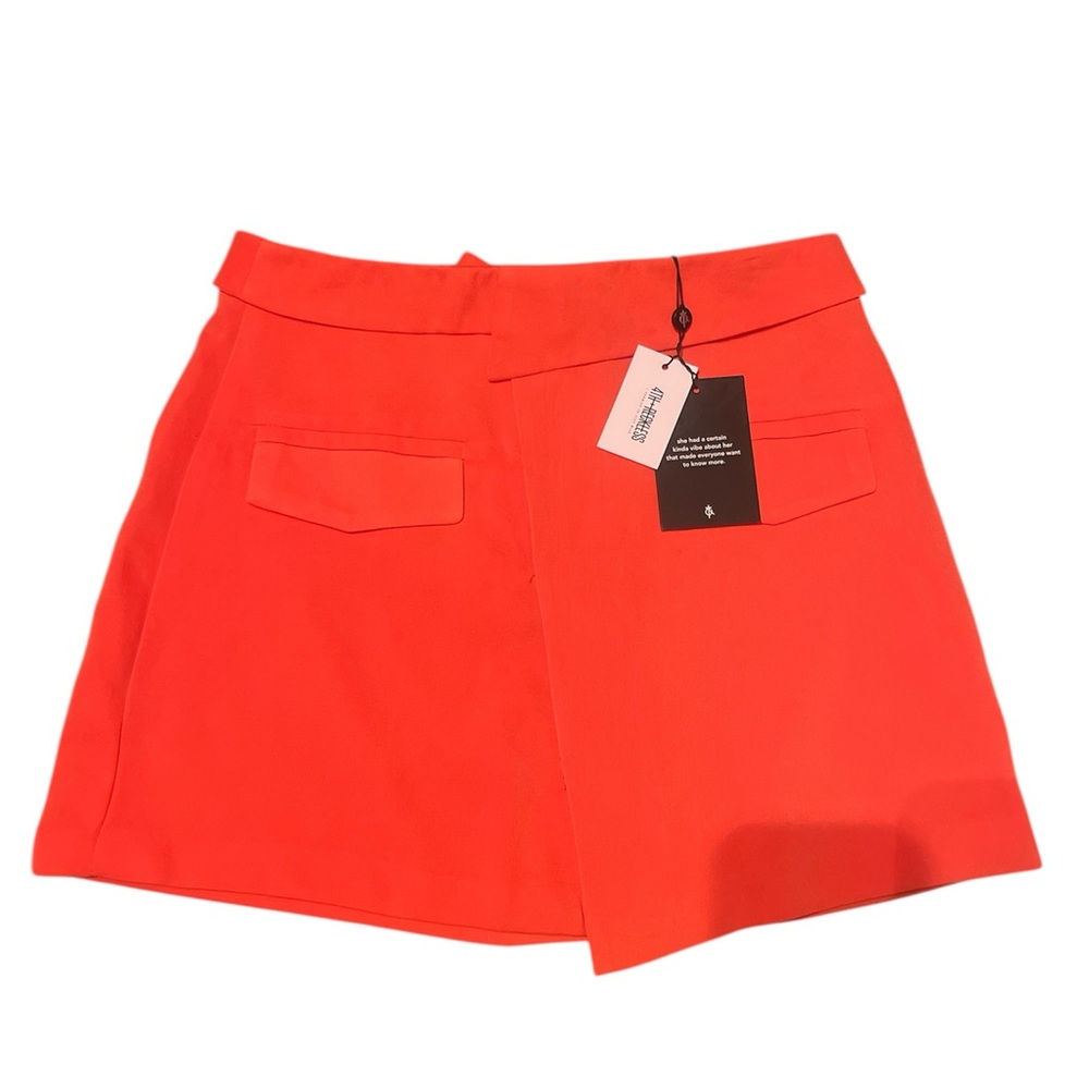 4th and Reckless Bright Orange Skirt - Picture 3 of 4